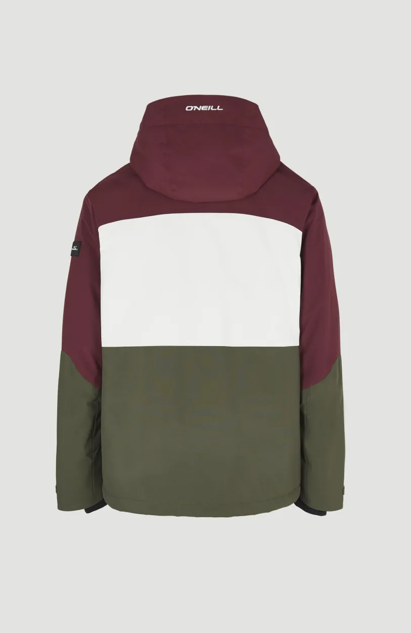 O’Neill Ski Jas Carbonite | Windsor Wine Colour Block