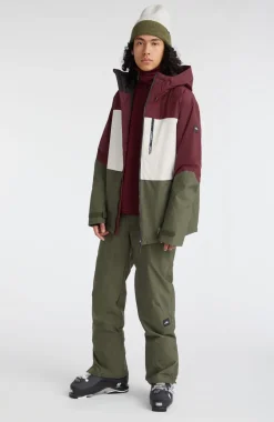 O’Neill Ski Jas Carbonite | Windsor Wine Colour Block