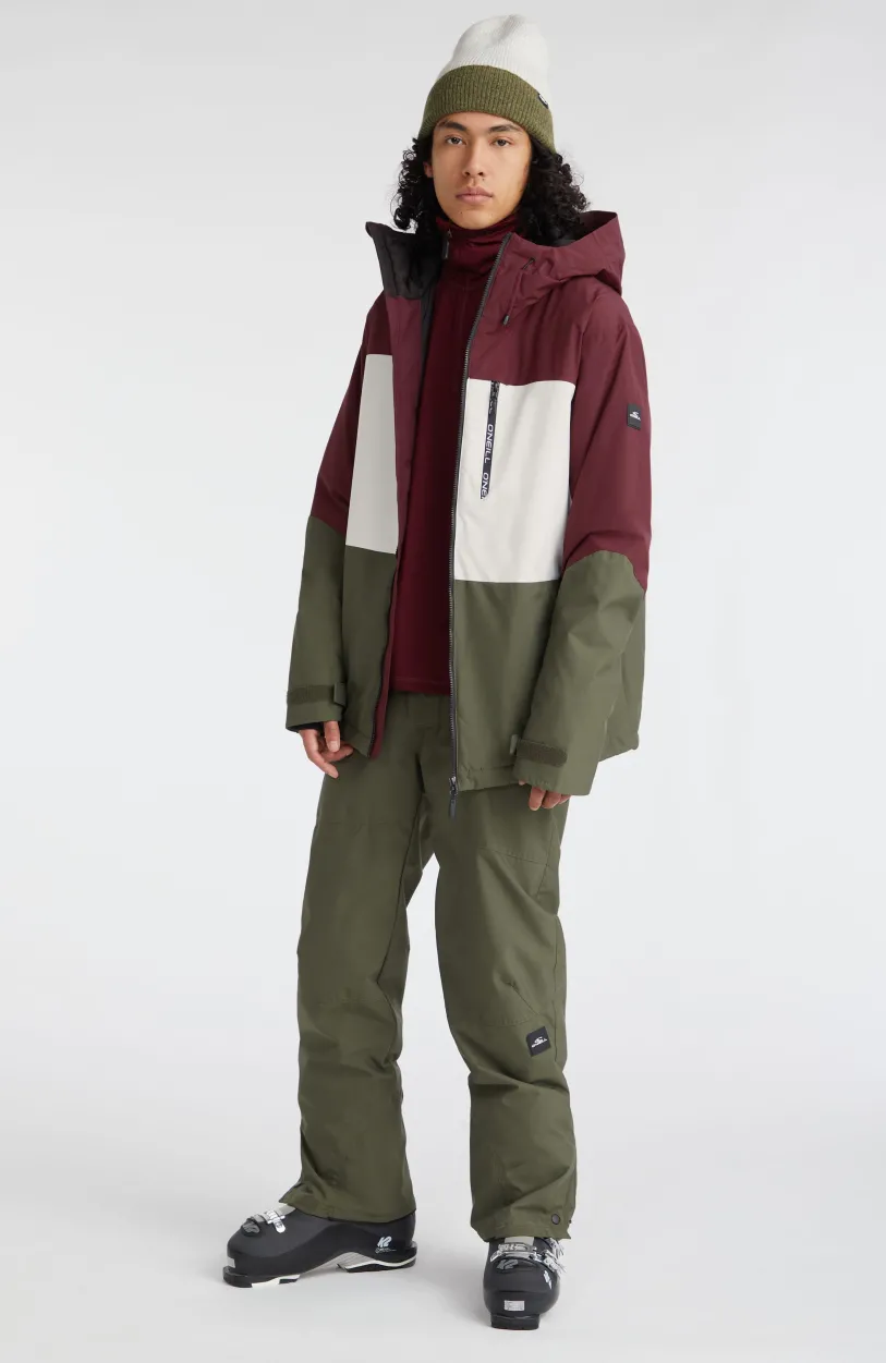 O’Neill Ski Jas Carbonite | Windsor Wine Colour Block