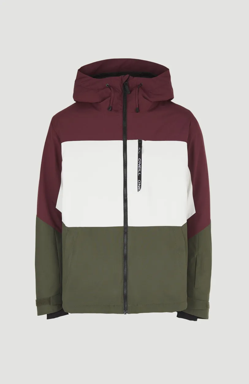 O’Neill Ski Jas Carbonite | Windsor Wine Colour Block