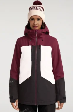 Discount O’Neill Ski Jas GORE-TEX Psycho Tech | Windsor Wine Colour Block