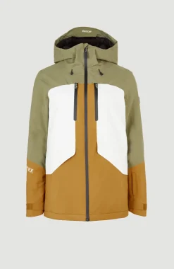 Outlet O’Neill Ski Jas GORE-TEX Psycho Tech | Deep Lichen Green Colour Block