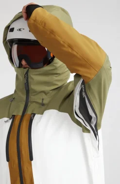Outlet O’Neill Ski Jas GORE-TEX Psycho Tech | Deep Lichen Green Colour Block