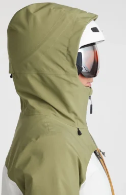 Outlet O’Neill Ski Jas GORE-TEX Psycho Tech | Deep Lichen Green Colour Block