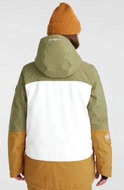 Outlet O’Neill Ski Jas GORE-TEX Psycho Tech | Deep Lichen Green Colour Block