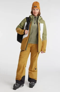 Outlet O’Neill Ski Jas GORE-TEX Psycho Tech | Deep Lichen Green Colour Block