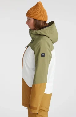 Outlet O’Neill Ski Jas GORE-TEX Psycho Tech | Deep Lichen Green Colour Block