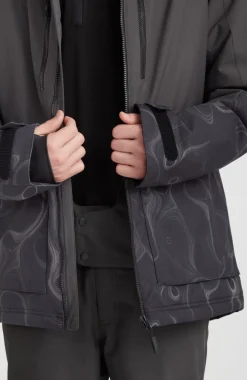 Hot O’Neill Ski Jas Texture | Black Out Colour Block