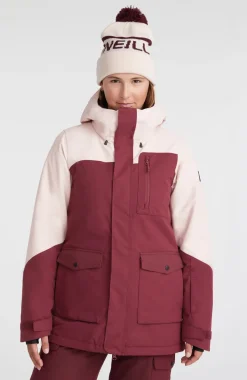 Discount O’Neill Ski Jas Utility | Windsor Wine Colour Block
