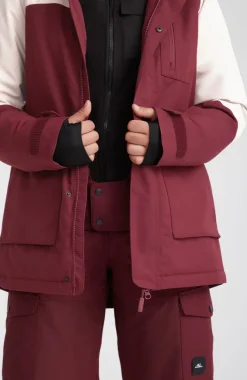 Discount O’Neill Ski Jas Utility | Windsor Wine Colour Block
