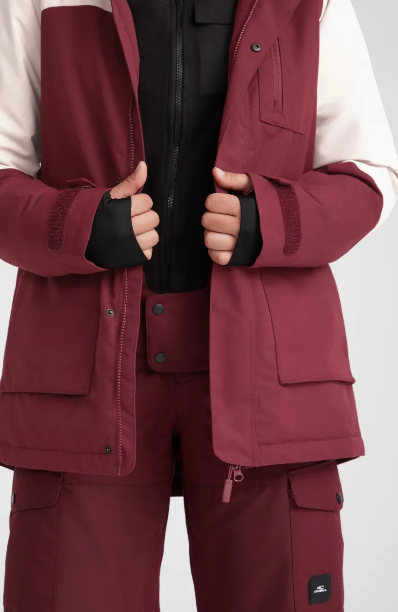 Discount O’Neill Ski Jas Utility | Windsor Wine Colour Block