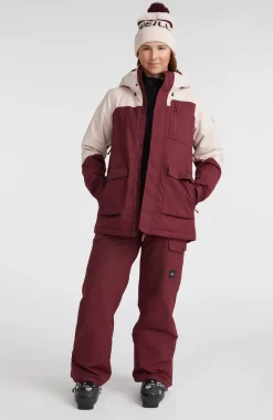 Discount O’Neill Ski Jas Utility | Windsor Wine Colour Block