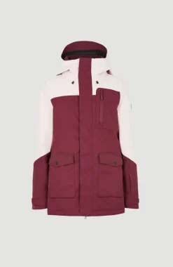 Discount O’Neill Ski Jas Utility | Windsor Wine Colour Block