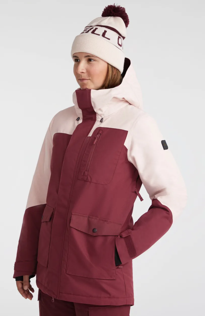 Discount O’Neill Ski Jas Utility | Windsor Wine Colour Block