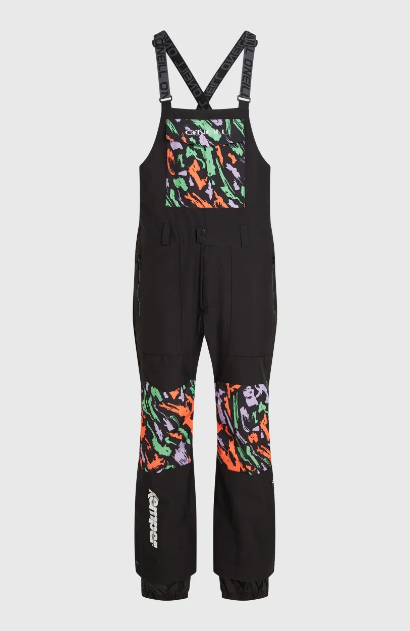 Clearance O’Neill Skibroek Shred Bib | Black Kemper Print