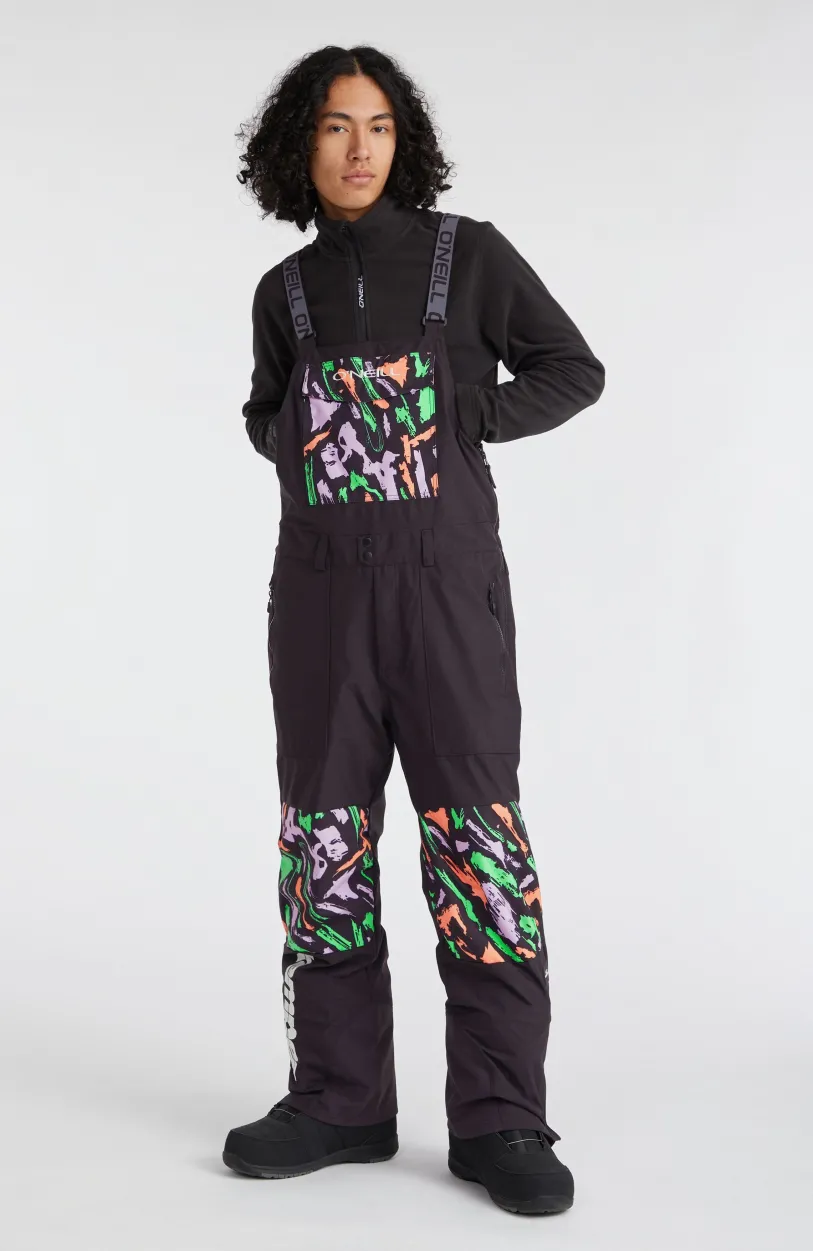 Clearance O’Neill Skibroek Shred Bib | Black Kemper Print
