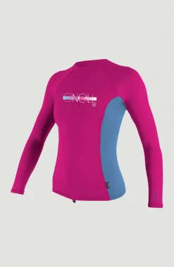 Online O’Neill Skins Long Sleeve Crew | Dark Pink