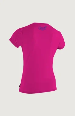 New O’Neill Skins Short Sleeve Rash Tee | Berry