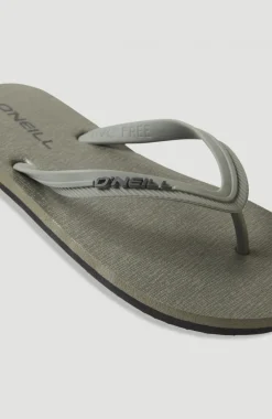 Online O’Neill Slippers Profile Small Logo | Military Green