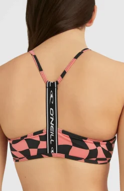 Online O’Neill Sportclub Active Bralette Bikiniset | Pink Checkboard