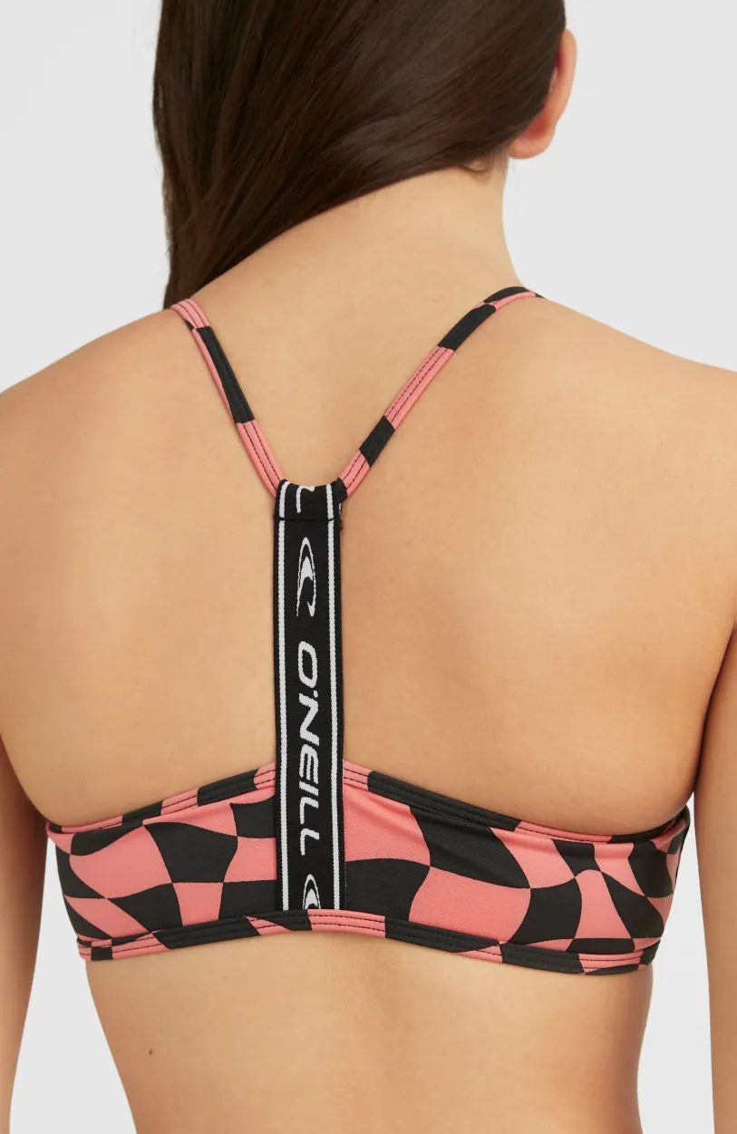 Online O’Neill Sportclub Active Bralette Bikiniset | Pink Checkboard