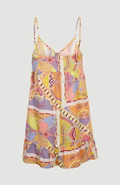 Discount O’Neill Strandjurk Malu | Yellow Scarf Print