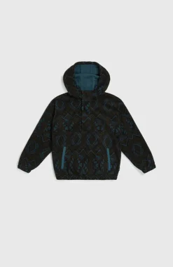 O’Neill Superfleece Hoodie Met Halve Rits | Black Retro Ikat