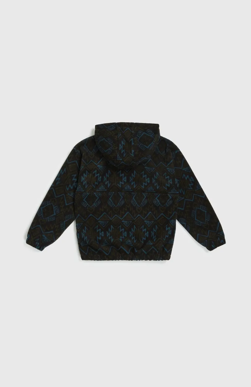 O’Neill Superfleece Hoodie Met Halve Rits | Black Retro Ikat
