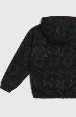 O’Neill Superfleece Hoodie Met Halve Rits | Black Retro Ikat