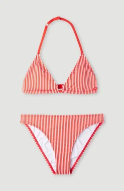 Discount O’Neill Surf State Triangelbikiniset | Red Simple Stripe