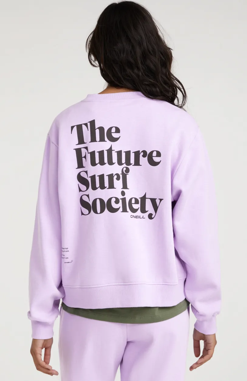 New O’Neill Sweater Future Surf Society Crew | Purple Rose