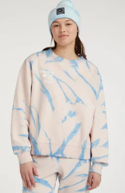 New O’Neill Sweater Women Of The Wave | Pink Tie Dye