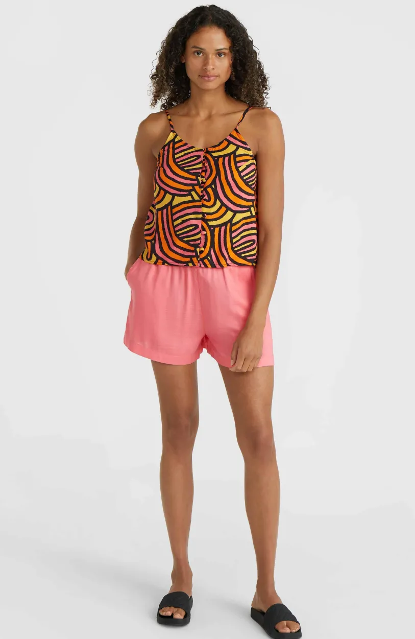 Best O’Neill Tiare Woven Tanktop | Orange Rainbow Stripe