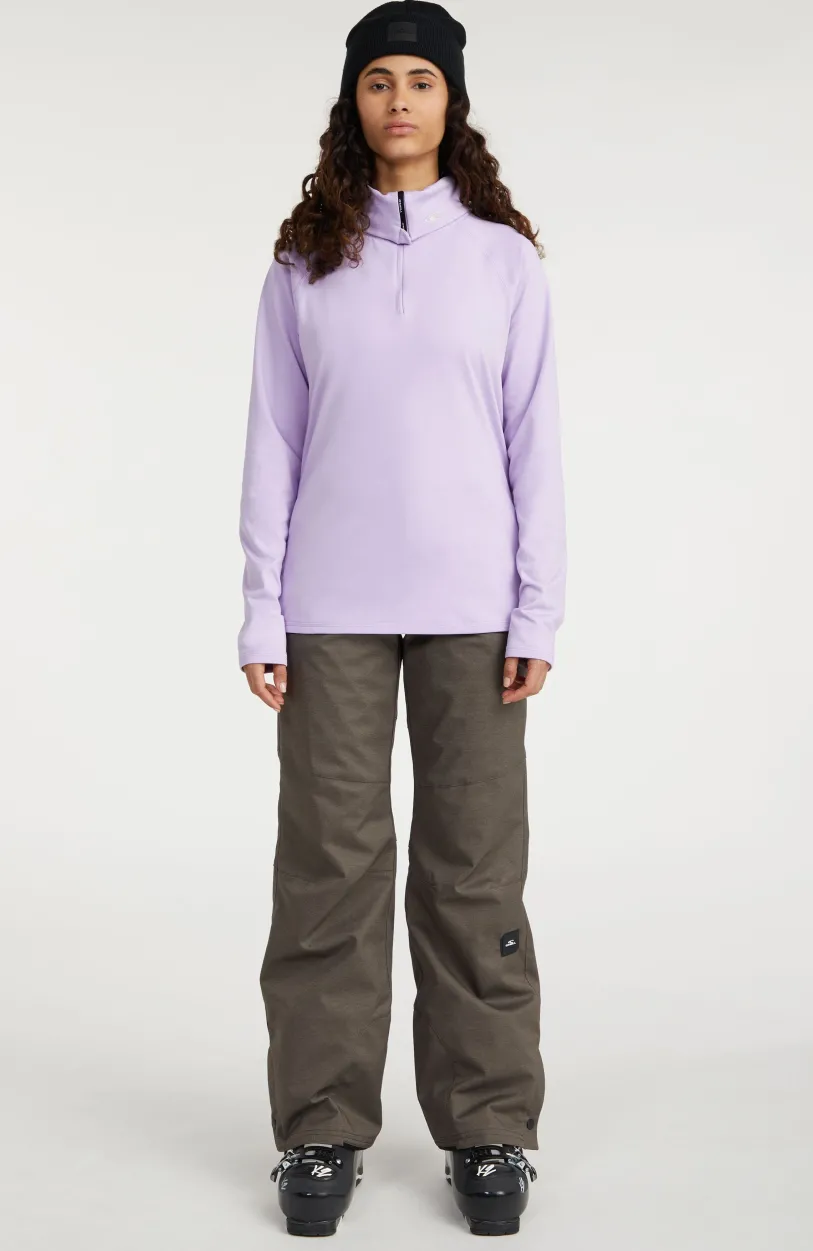 Outlet O’Neill Trui Clime Fleece Met Halve Rits | Purple Rose