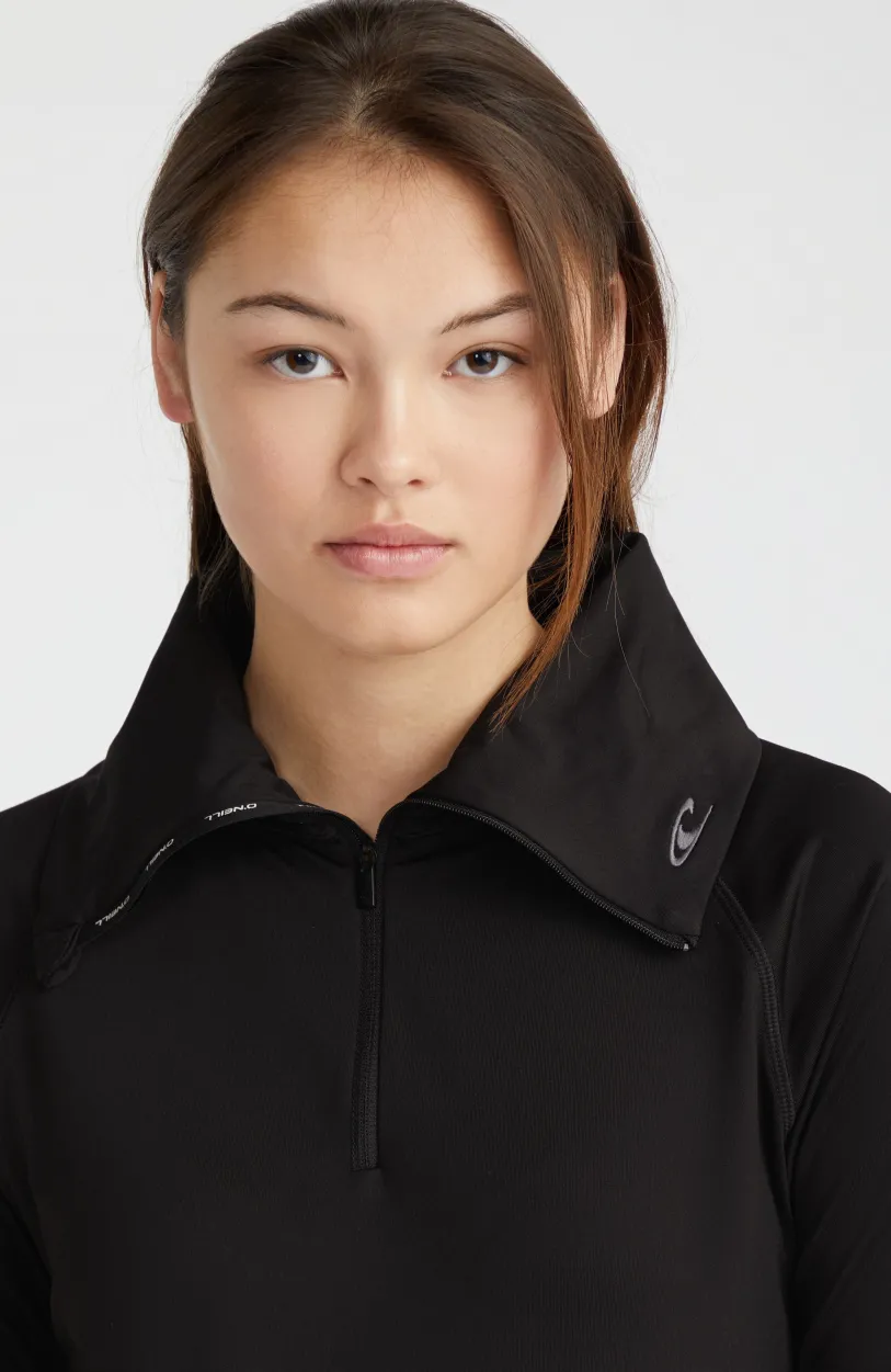 Outlet O’Neill Trui Clime Fleece Met Halve Rits | Black Out