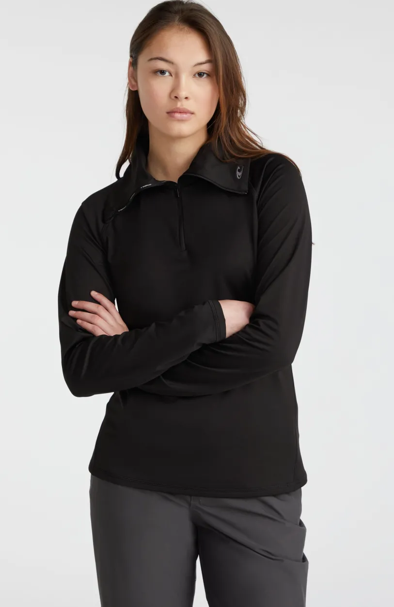 Outlet O’Neill Trui Clime Fleece Met Halve Rits | Black Out