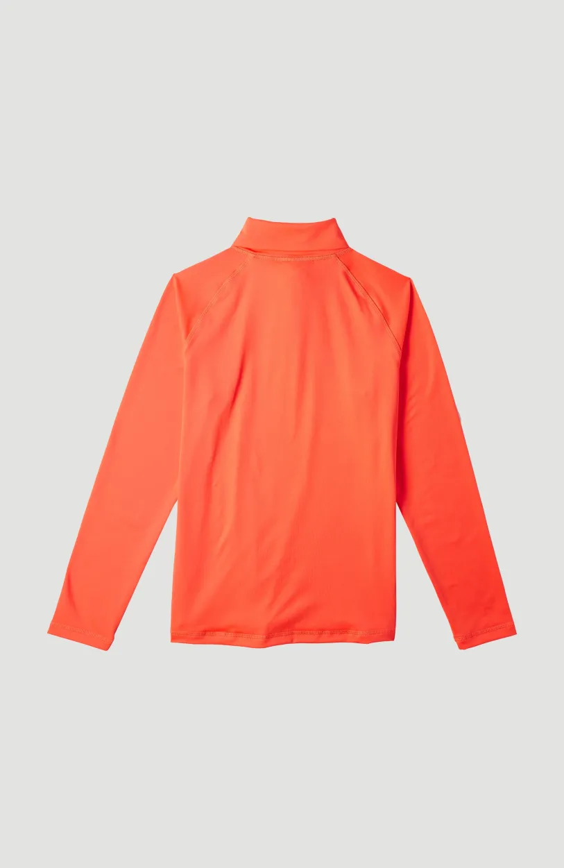 New O’Neill Trui Clime Fleece Met Halve Rits | Neon Orange