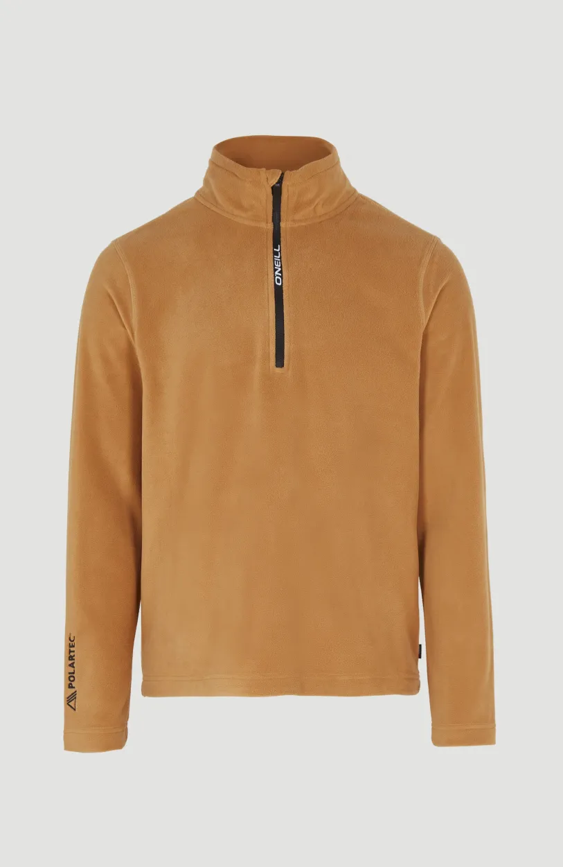 New O’Neill Trui Jack's Fleece Met Halve Rits | Rich Caramel
