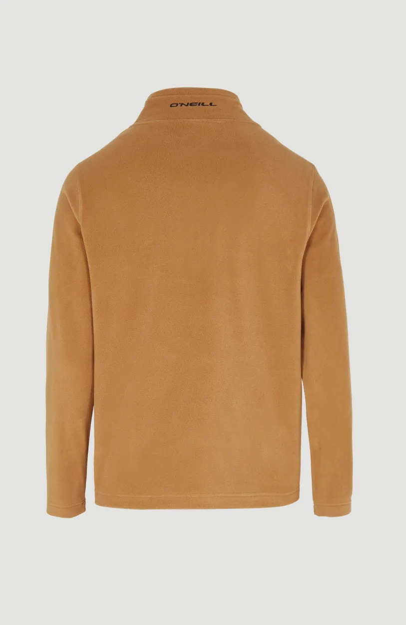 New O’Neill Trui Jack's Fleece Met Halve Rits | Rich Caramel