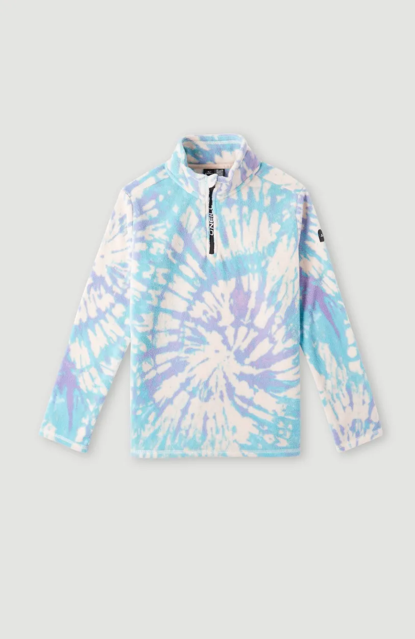 Outlet O’Neill Trui Printed Fleece Met Halve Rits | Pink Tie Dye