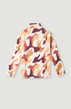 Clearance O’Neill Trui Printed Fleece Met Halve Rits | Purple Hiker Camo