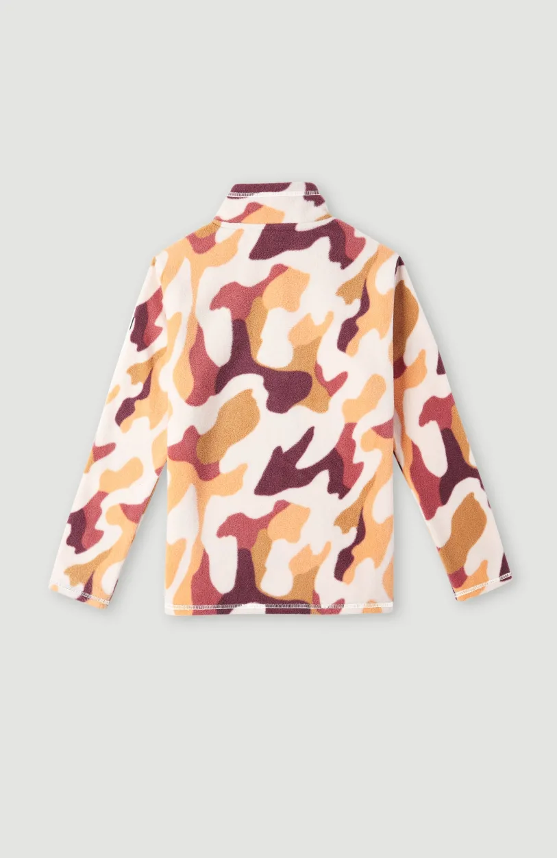 Clearance O’Neill Trui Printed Fleece Met Halve Rits | Purple Hiker Camo