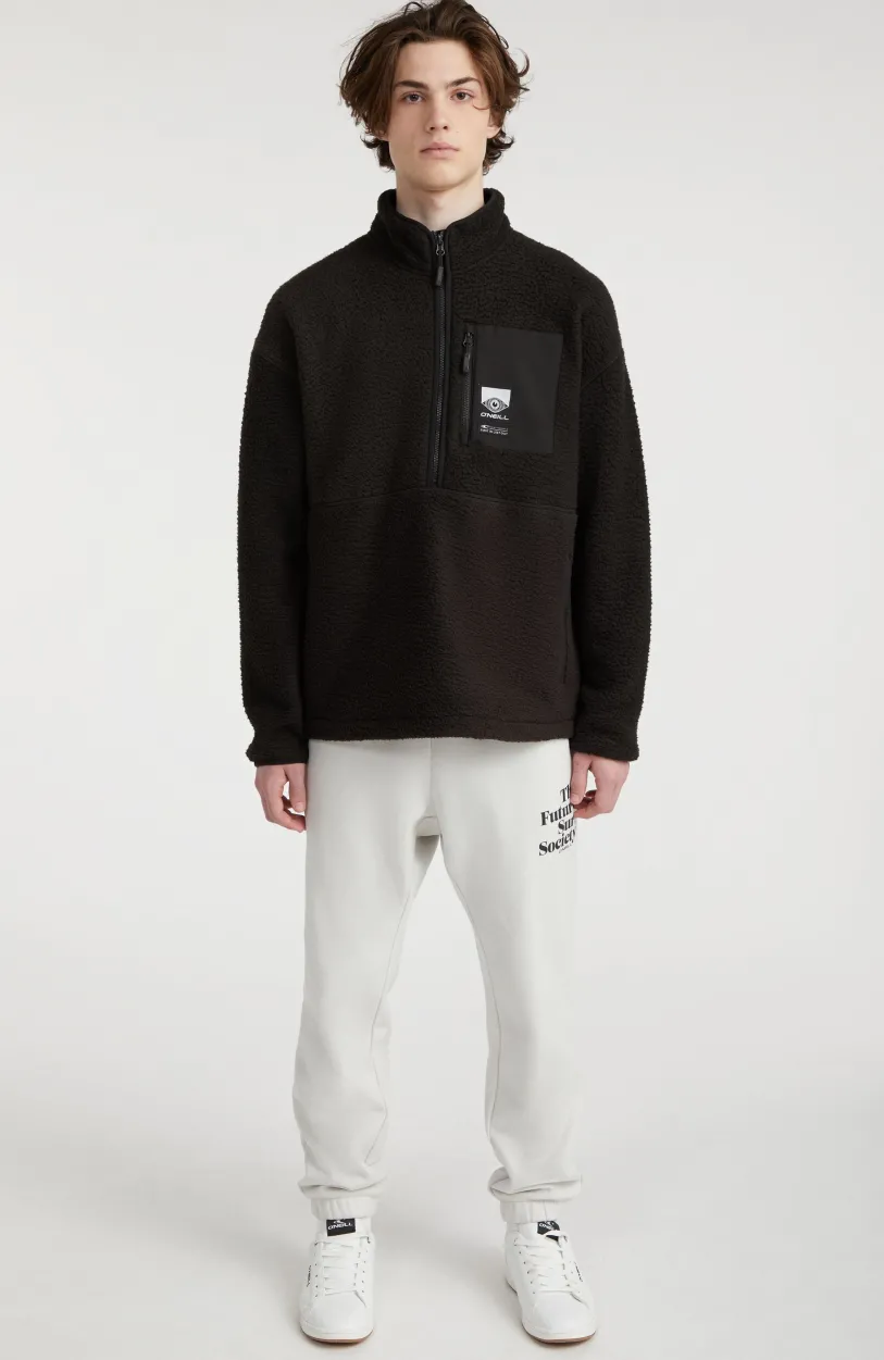 Sale O’Neill Trui Surf Heroes Fleece Met Halve Rits | Black Out
