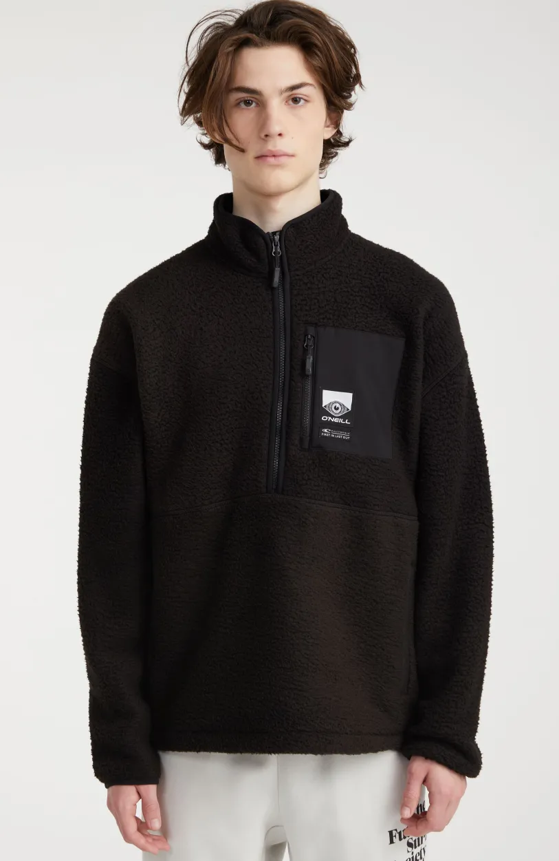 Sale O’Neill Trui Surf Heroes Fleece Met Halve Rits | Black Out