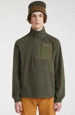 Hot O’Neill Trui Utility Light Fleece Met Halve Rits | Forest Night