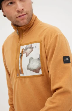 New O’Neill Trui Utility Light Fleece Met Halve Rits | Rich Caramel