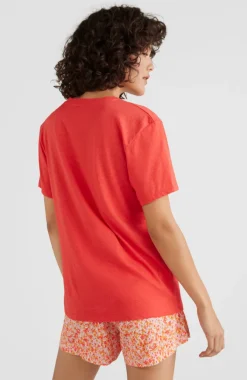 Online O’Neill T-shirt Essentials Met V-hals | Sunrise Red