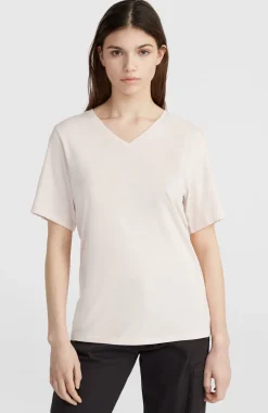 New O’Neill T-shirt Essentials Met V-hals | Peach Whip