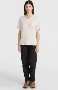New O’Neill T-shirt Essentials Met V-hals | Peach Whip