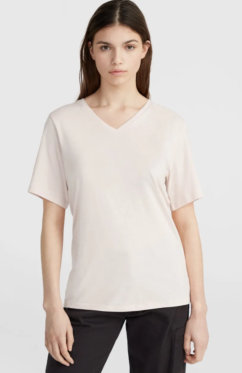New O’Neill T-shirt Essentials Met V-hals | Peach Whip